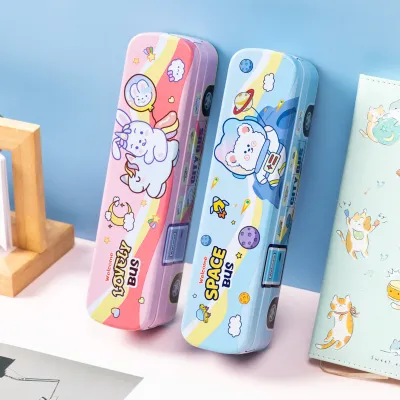 Cute Cartoon Bus Shape Pencil Case